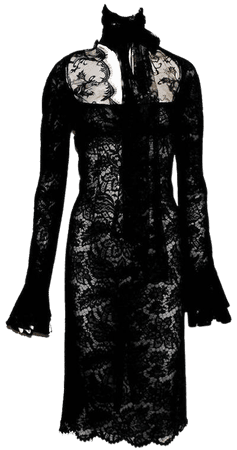 Gorgeous Yves Saint Laurent by Tom Ford YSL Black Lace Dress For Sale at 1stdibs