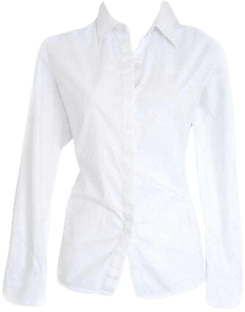 Lauren Ralph Lauren White Button Up Shirt Button-down Top Size 10 (M) - Tradesy