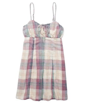 AE Plaid Slip Mini Dress