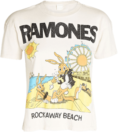 Madeworn Ramones Rockaway Cropped T-Shirt | INTERMIX®