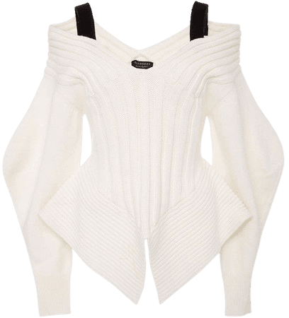Burberry Off The Shoulder Corset Sweater ($1,595)