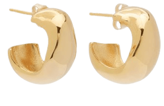 Celia Small Gold Vermeil Hoop Earrings By Agmes | Moda Operandi