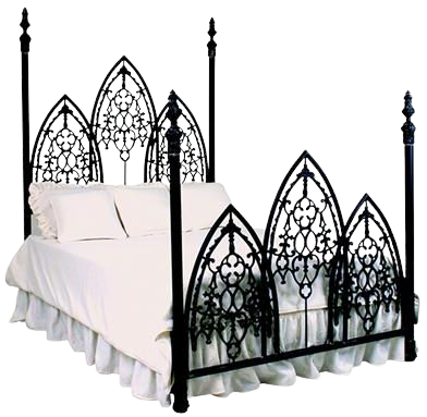 FRENCH GOTHIC IRON BED (QUEEN)