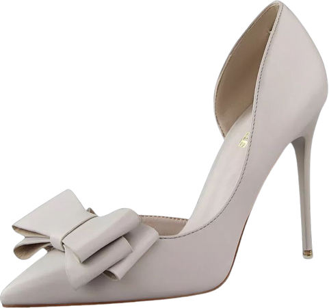 grey heels pumps