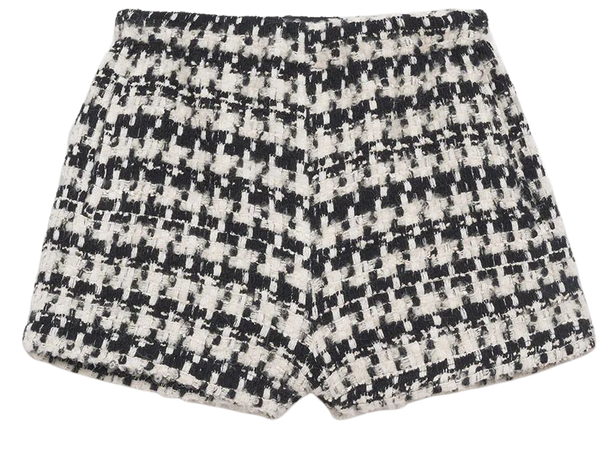 ANINE BING Lyle Short - Black And White