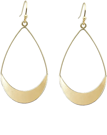 Amazon.com: Lightweight Dangle Earrings Simple Earrings Gold Teardrop Earrings for Women: Clothing, Shoes & Jewelry