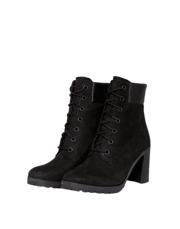 Timberland Allington Black Nubuck Heeled Ankle Boots | ASOS