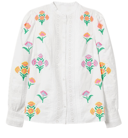 Julianne Embroidered Blouse - Ivory Embroidery | Boden US