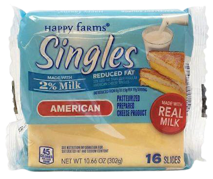 Aldi - Happy Farms 2% Milk American Cheese Singles