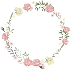pink flower circle png - Google Search