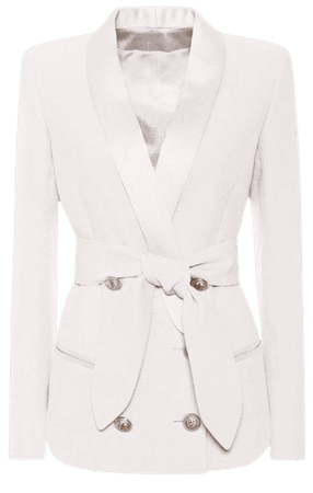 mateeno clothing white blazer
