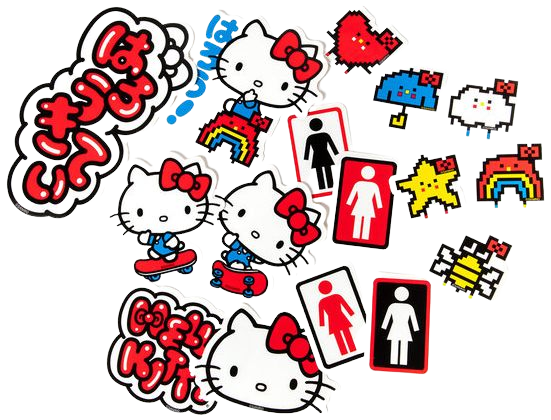 Girl Skateboards x Hello Kitty Sticker Pack - Sanrio