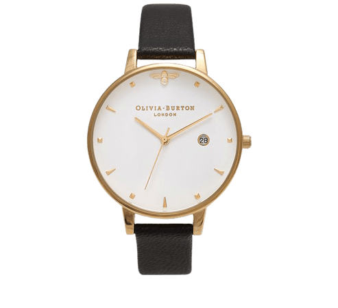 Olivia Burton Queen Bee Black & Gold | Ladies Watches | Watches | Goldsmiths