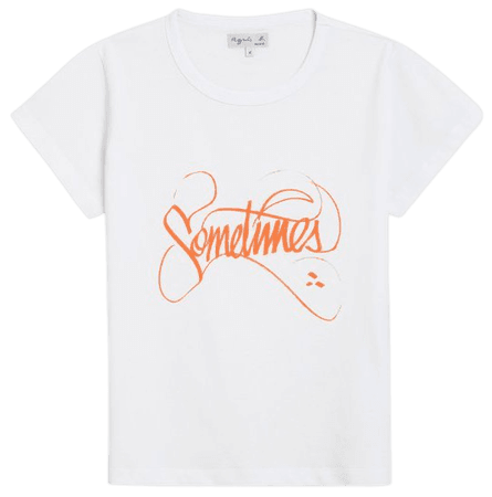white "Sometimes" Brando t-shirt
