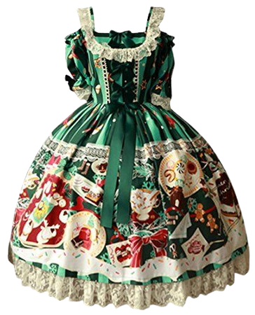 christmas lolita dress green - Google Search