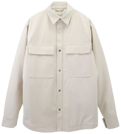 FEAR OF GOD SIXTH COLLECTION ULTRASUEDE SHIRT JACKET / 107 : CREAM