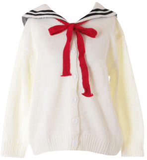 TS-179 Weiß Sailor Matrosen Pastel Goth Lolita Strick-Pullover Jäckchen Harajuku | eBay