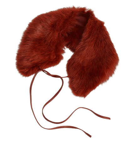 ALLSAINTS US: Womens Lava Shearling Collar (fieno_orange)