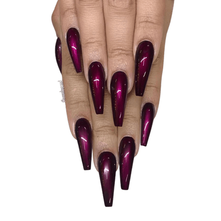 Purple Long Nails