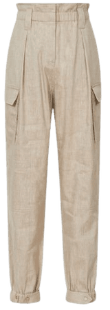 Reiss Dora Linen Cargo Trousers | REISS USA
