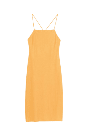 Calf-length Dress - Yellow - Ladies | H&M US