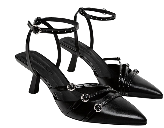 Black high-heel shoes with buckle - Women's See all | Stradivarius United States