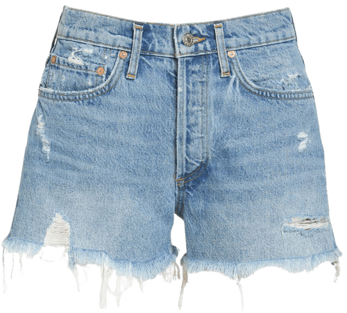 AGOLDE Parker Distressed Denim Shorts | Nordstrom