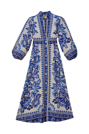 Off-White Flora Tapestry Lenzing™ Ecovero™ Euroflax™ Maxi Dress – FARM Rio