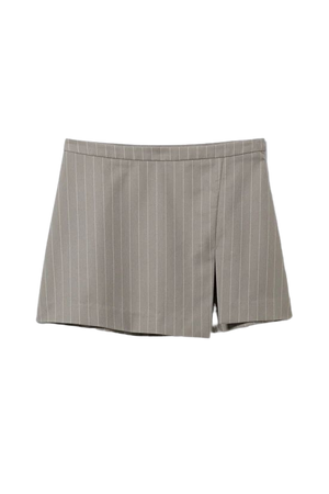 Mel Pinstripe Mini Skirt - Dusty Grey - Weekday WW