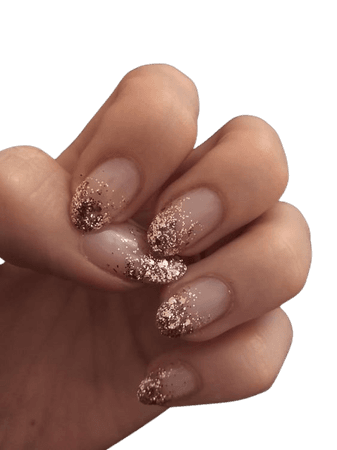 Ombre glitter nails