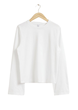 Relaxed Organic Cotton Jersey - White Jersey - & Other Stories WW