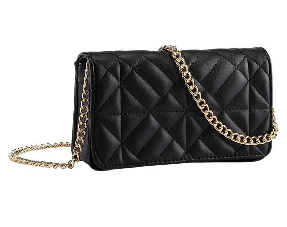 black crossbody purse