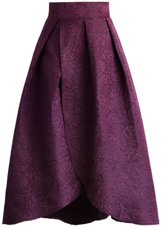 plum skirt
