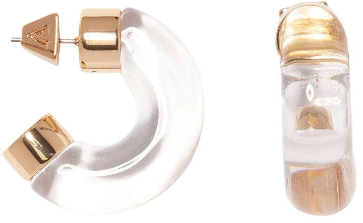 Chunky Resin Hoop Earrings