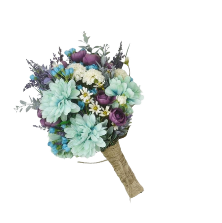 wildflower-bouquet-lavender-bouquet-turquoise-teal-purple-boho-wedding-bouquet-bridal-bouquet-silk-flower-bouquet-silk-wildflower.jpg (900×903)