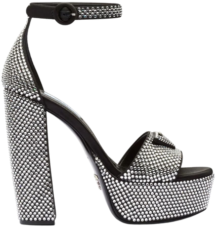 Prada 135mm crystal-studded Platform Sandals