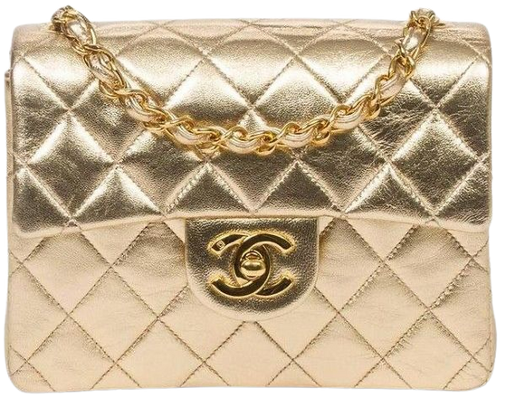 gold Chanel bag