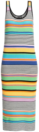 Roxy Sunshine Bouquet Stripe Knit Midi Dress | Nordstrom