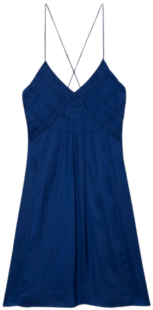 Rayonna Satin Dress dress blue women | Zadig&Voltaire