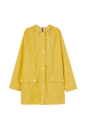 Hooded Rain Jacket - Yellow - Ladies | H&M CA