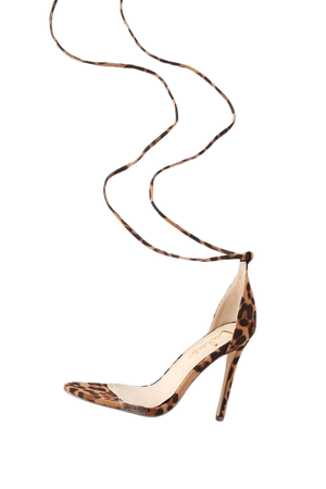 Sexy Lace-Up Heels - Leopard Lace-Up Heels - Lucite Heels