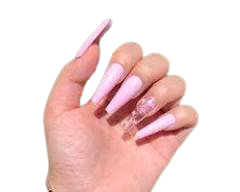long pink acrylic nails - Google Search