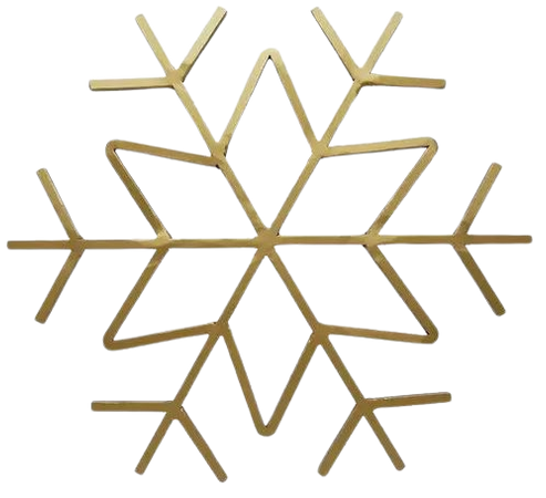 Place & Time Christmas 11'' Wire Snowflake-Gold | JOANN