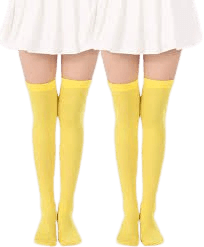 knee high yellow socks