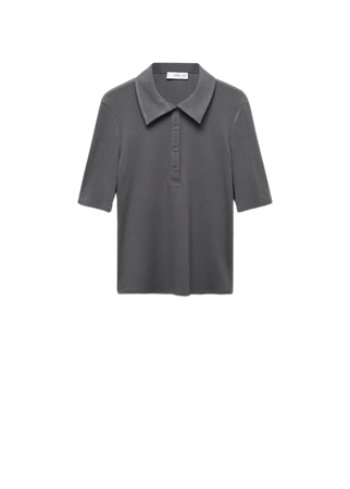 short sleeve polo shirt with buttons - Women | Mango USA