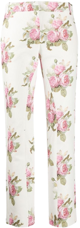 Paco Rabanne Floral-Print Trousers