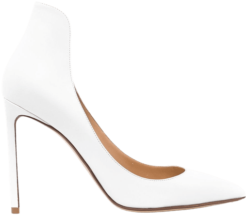 Shop Francesco Russo high-back leather stiletto pumps with Express Delivery - FARFETCH