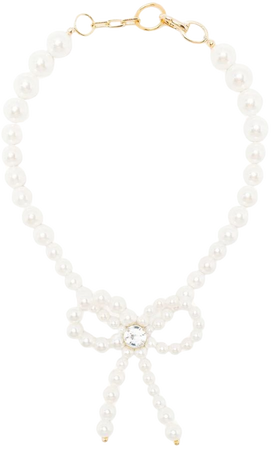 Atu Body Couture Pearl Bow Necklace - Farfetch