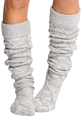Cozi Bear Boutique Thigh High Cable Knit Boot Socks Women One Size Regular - Walmart.com