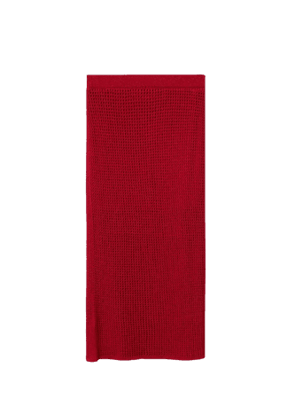 Openwork knit skirt - Women | Mango USA